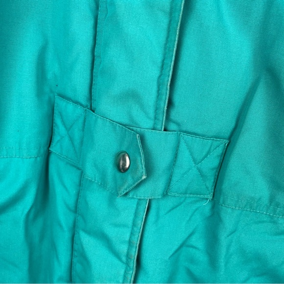 Vintage 80s Turquoise Ski Snow Jacket - Picture 3 of 6